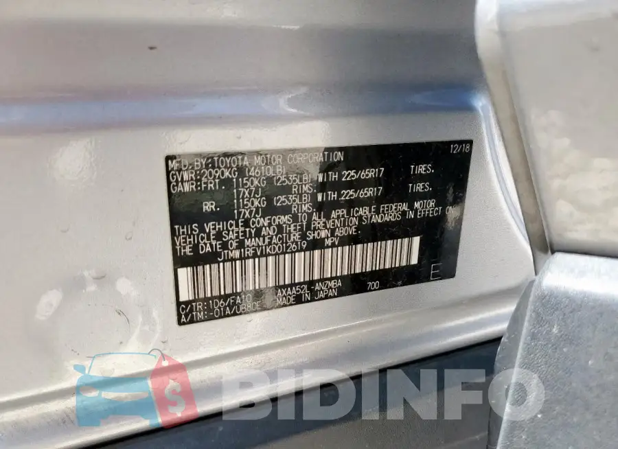 JTMW1RFV1KD012619 Photo# 14