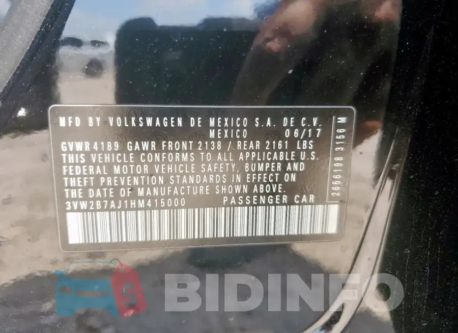 3VW2B7AJ1HM415000 Photo# 12