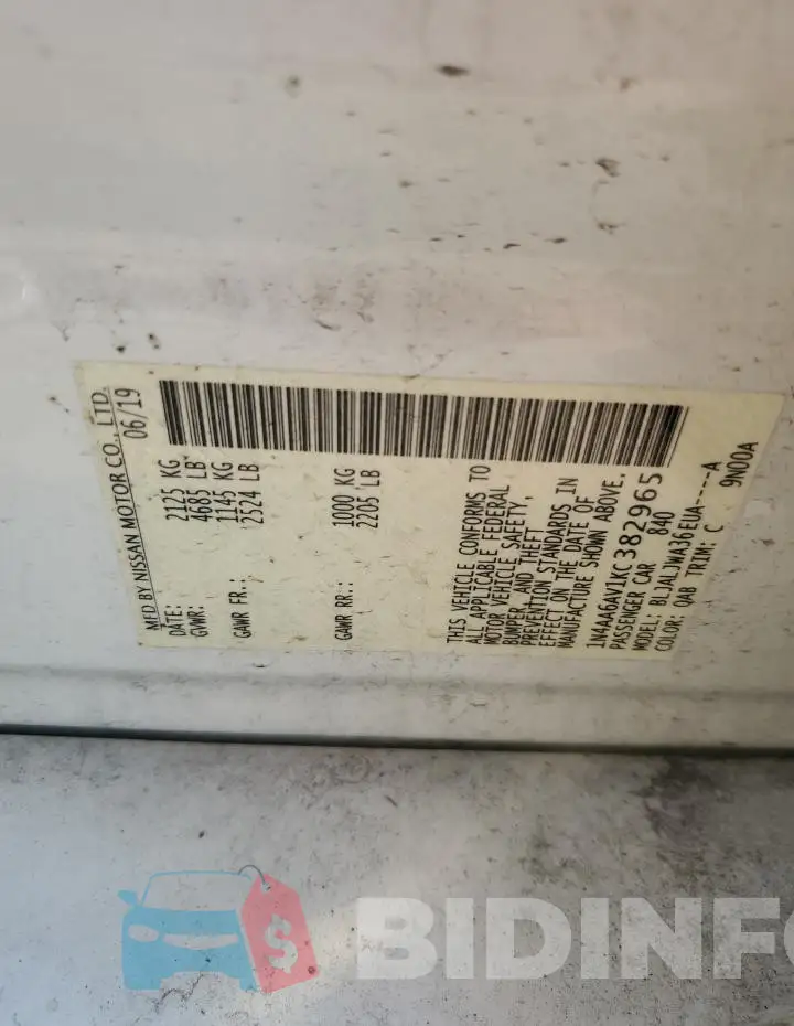 1N4AA6AV1KC382965 Photo# 12