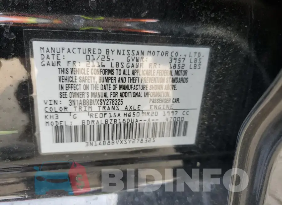 3N1AB8BVXSY278325 Photo# 13