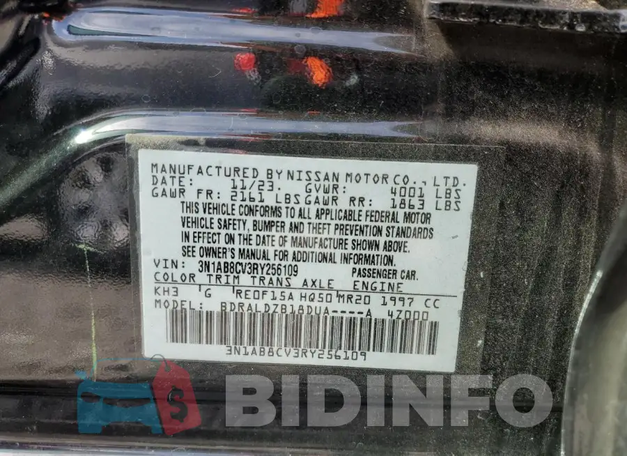 3N1AB8CV3RY256109 Photo# 13