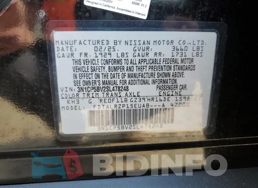 3N1CP5BV2SL478248 Photo# 12