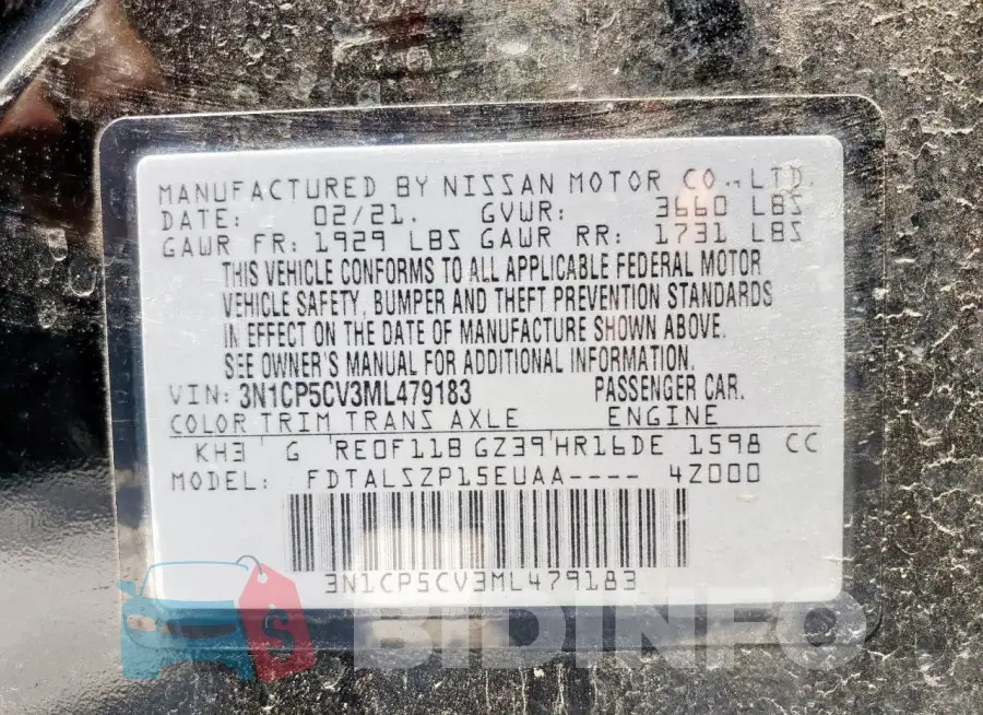 3N1CP5CV3ML479183 Photo# 12