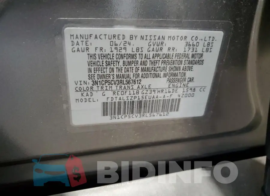 3N1CP5CV3RL567612 Photo# 14