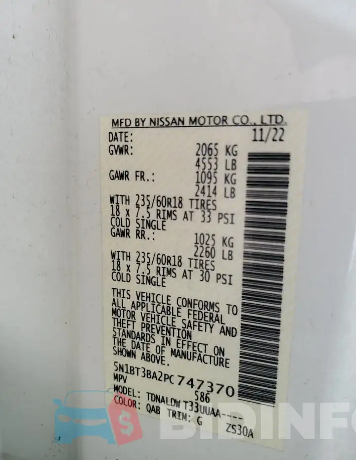 5N1BT3BA2PC747370 Photo# 14