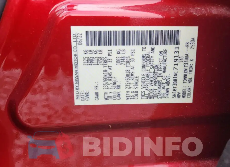 5N1BT3BB1NC719131 Photo# 13