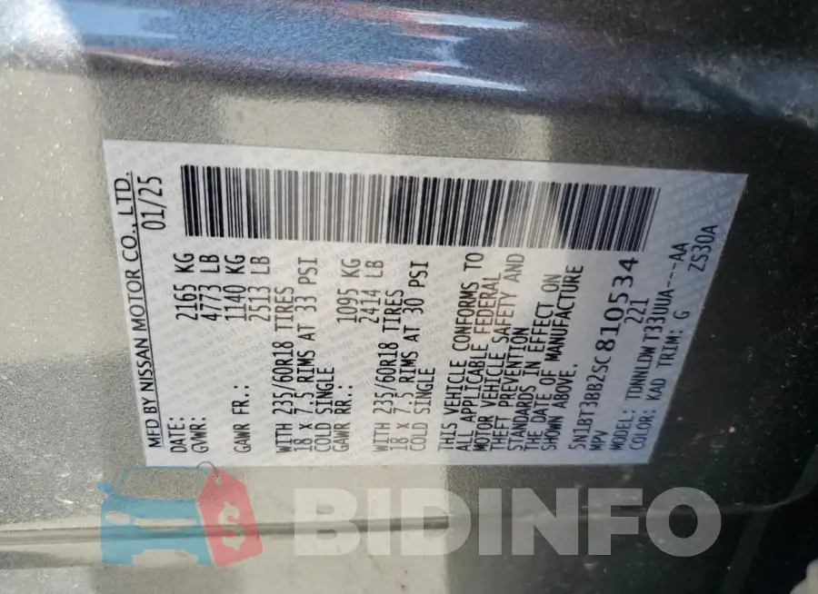 5N1BT3BB2SC810534 Photo# 13