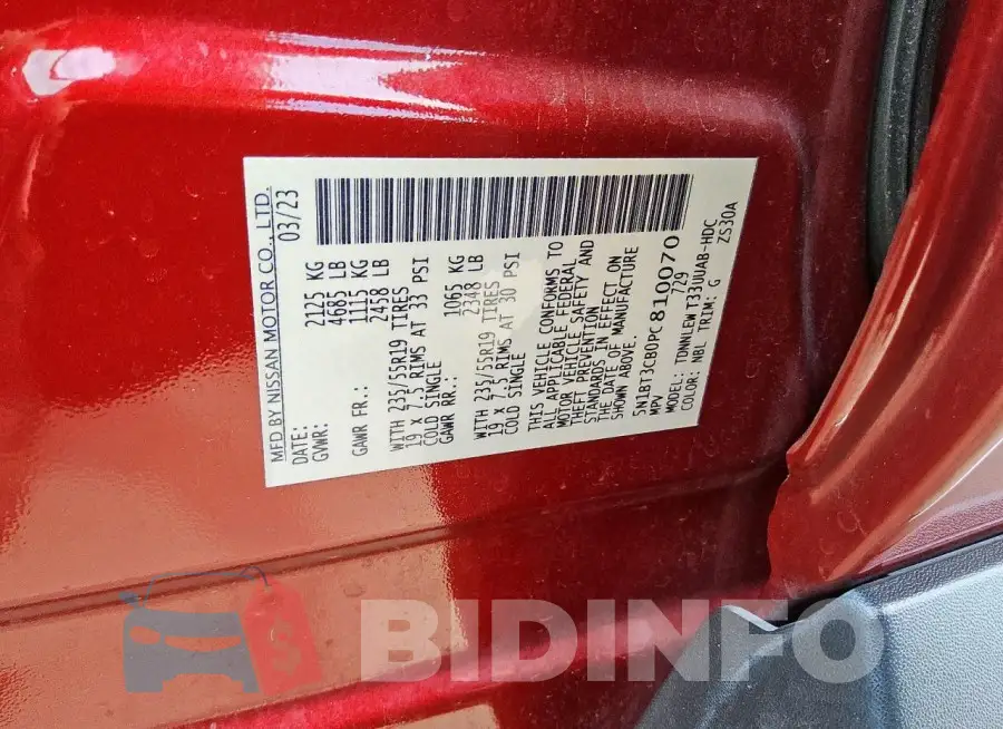 5N1BT3CB0PC810070 Photo# 13