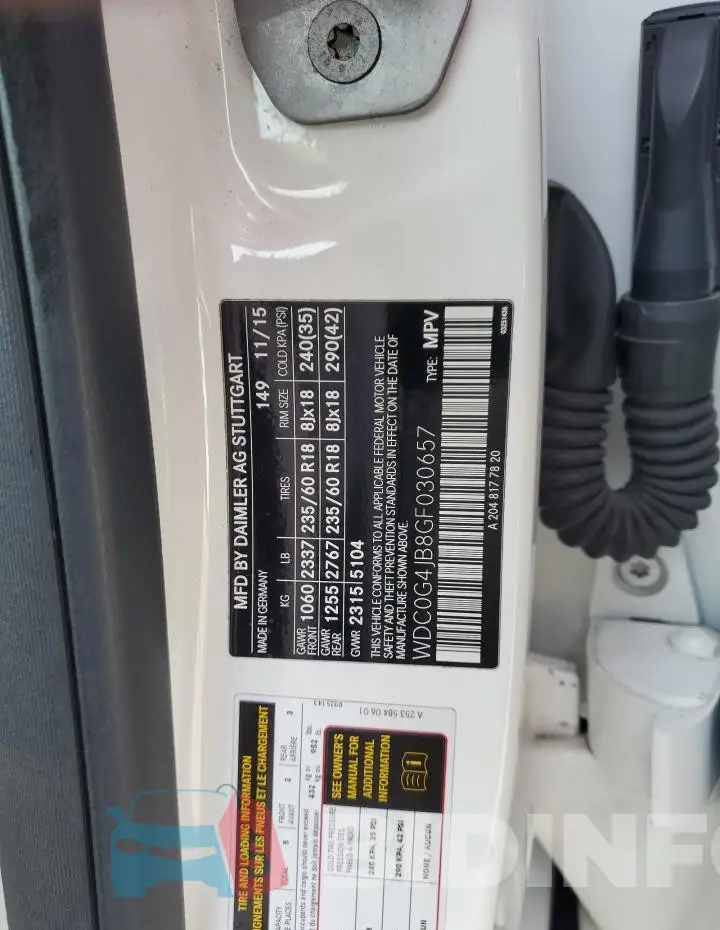 WDC0G4JB8GF030657 Photo# 13