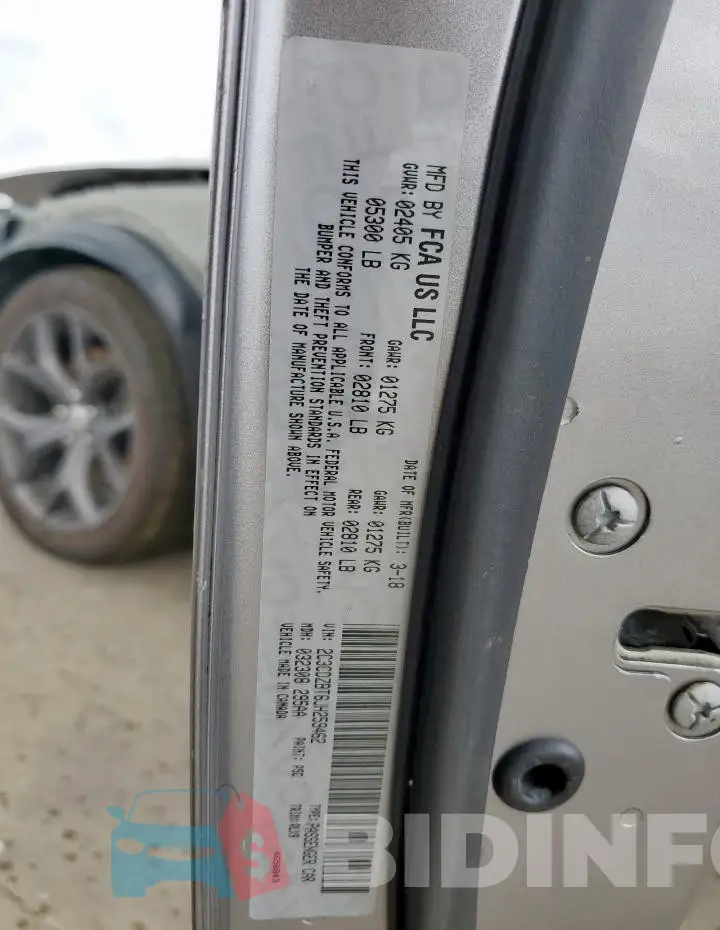 2C3CDZBT6JH259462 Photo# 13