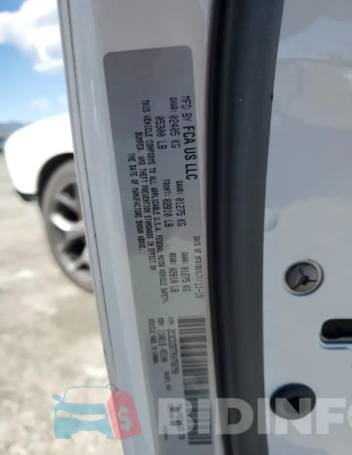 2C3CDZBT7KH750799 Photo# 13