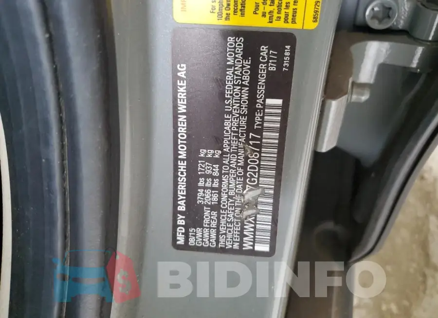 WMWXU1C57G2D08717 Photo# 12