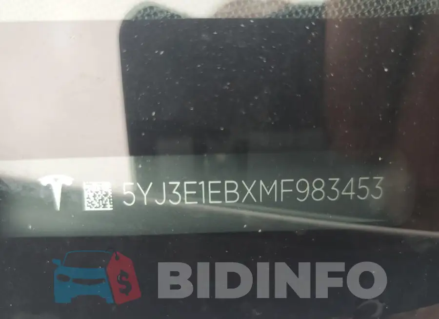 5YJ3E1EBXMF983453 Photo# 12