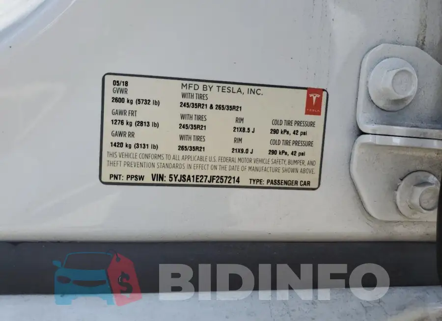 5YJSA1E27JF257214 Photo# 13
