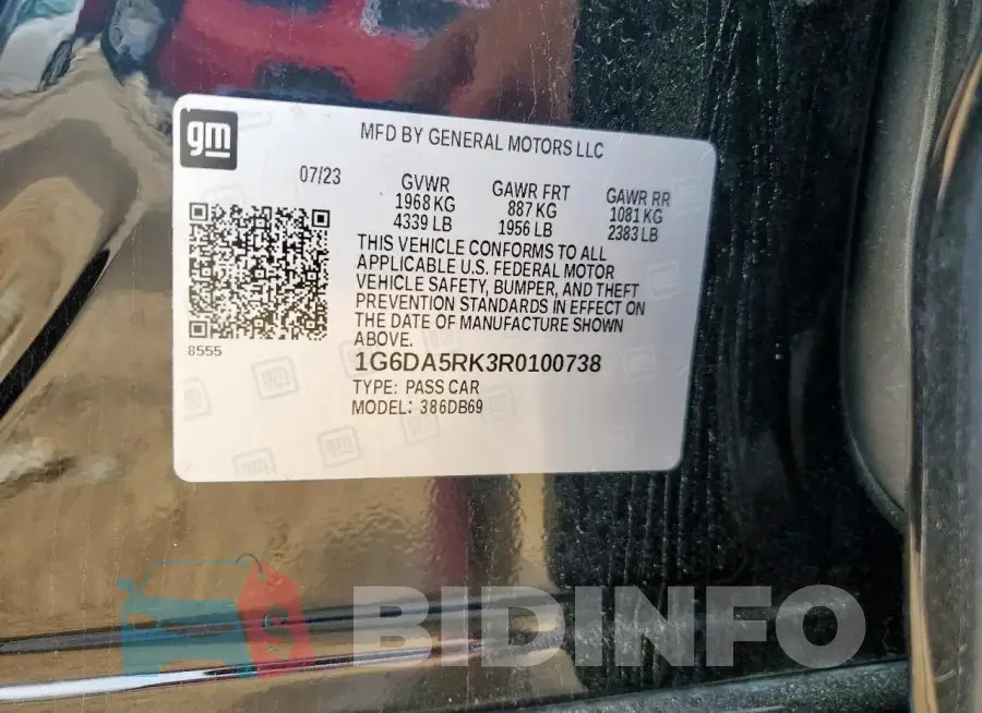1G6DA5RK3R0100738 Photo# 13