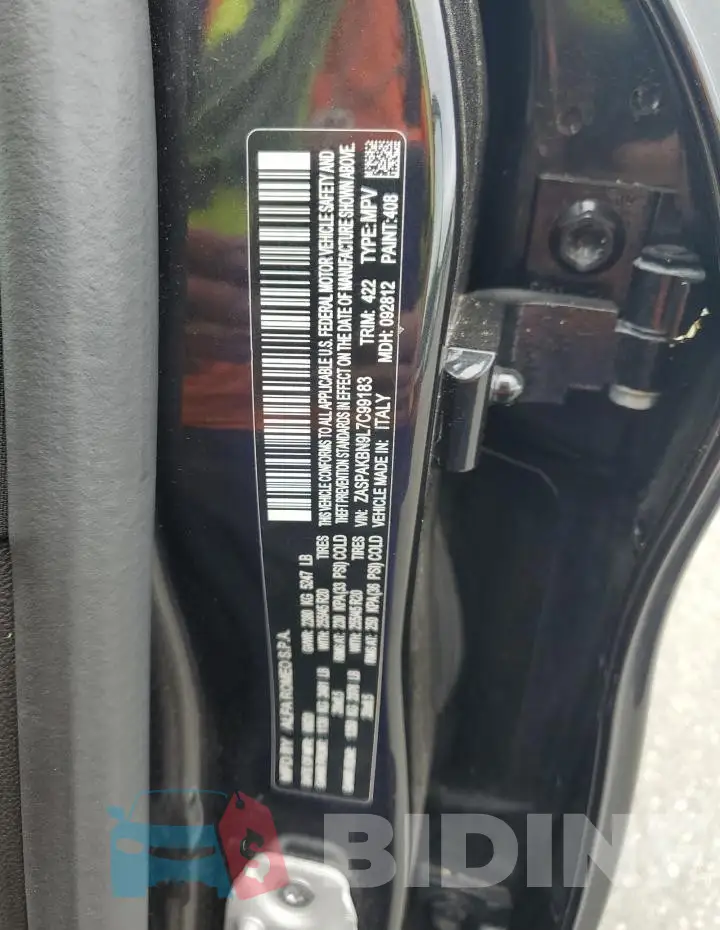 ZASPAKBN9L7C99183 Photo# 13