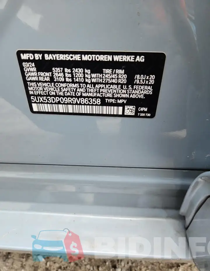 5UX53DP09R9V86358 Photo# 14