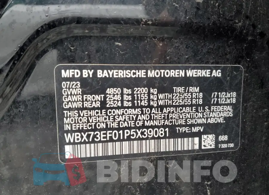 WBX73EF01P5X39081 Photo# 13