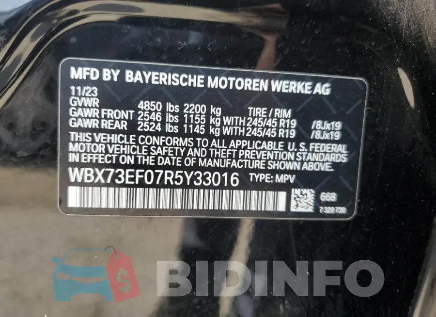 WBX73EF07R5Y33016 Photo# 14