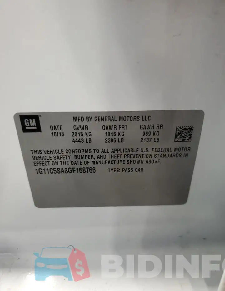 1G11C5SA3GF158766 Photo# 13
