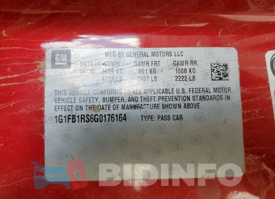 1G1FB1RS6G0176164 Photo# 12