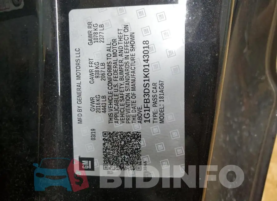 1G1FB3DS1K0143018 Photo# 12