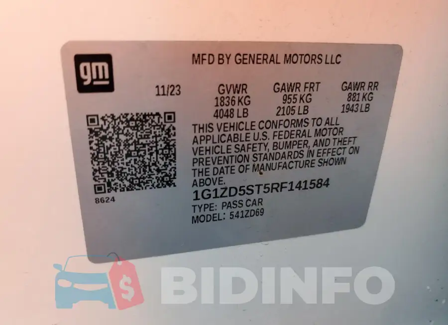 1G1ZD5ST5RF141584 Photo# 12