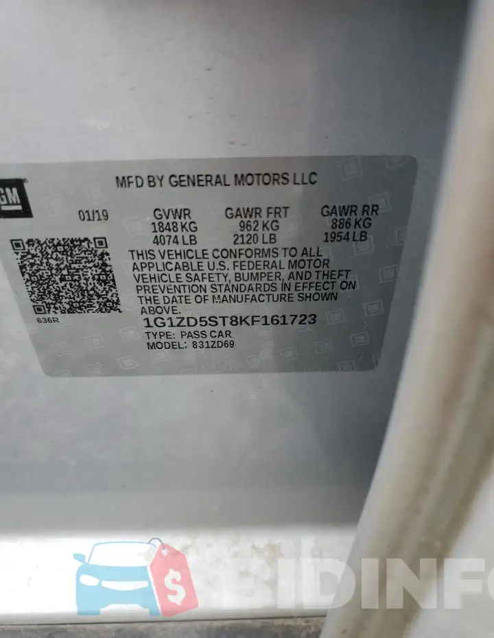 1G1ZD5ST8KF161723 Photo# 12