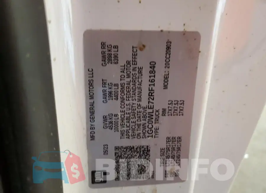 1GC0WLE72RF161840 Photo# 12