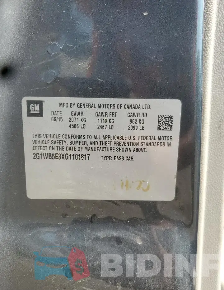 2G1WB5E3XG1101817 Photo# 12