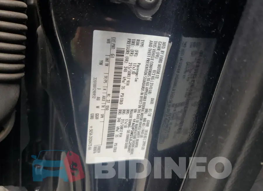 1FADP3M23JL256987 Photo# 12