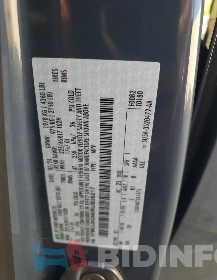 1FMCU0GN0RUB26217 Photo# 13