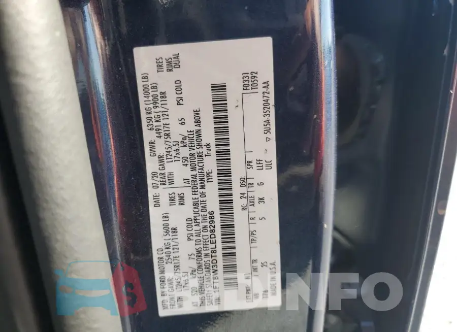 1FT8W3DT8LED82986 Photo# 12