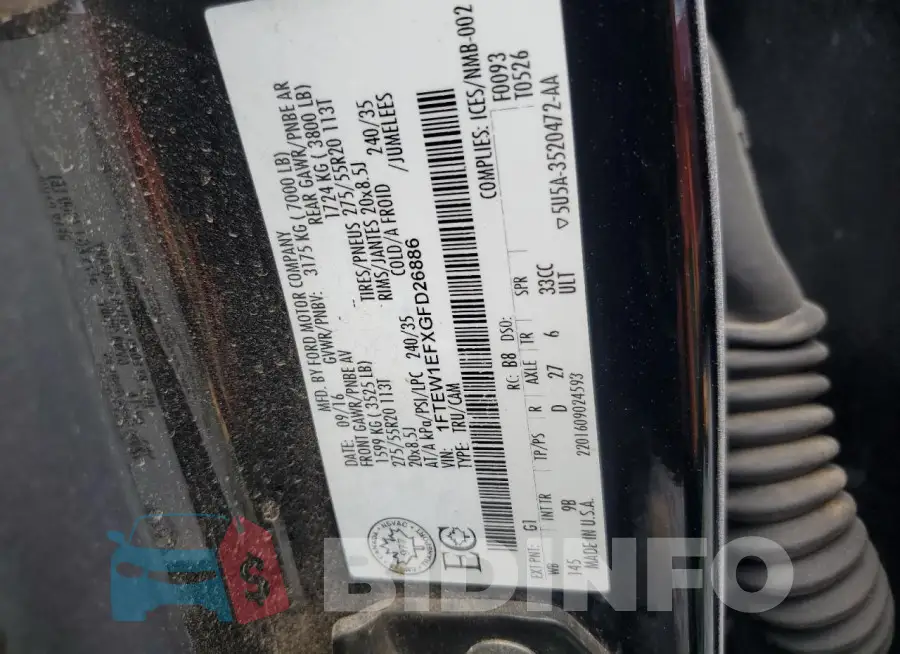 1FTEW1EFXGFD26886 Photo# 12