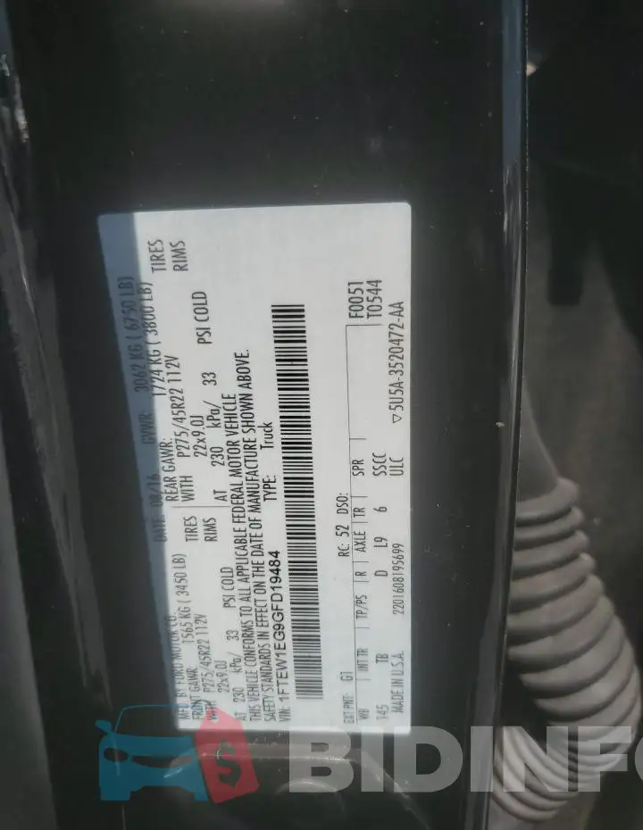 1FTEW1EG9GFD19484 Photo# 12