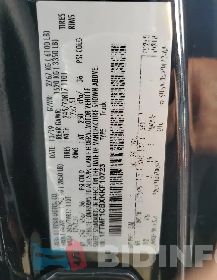 1FTMF1CBXKKF10723 Photo# 12