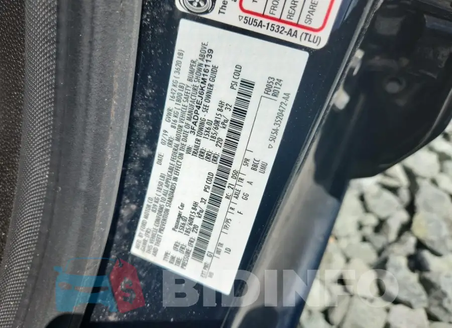 3FADP4EJ6KM161139 Photo# 12