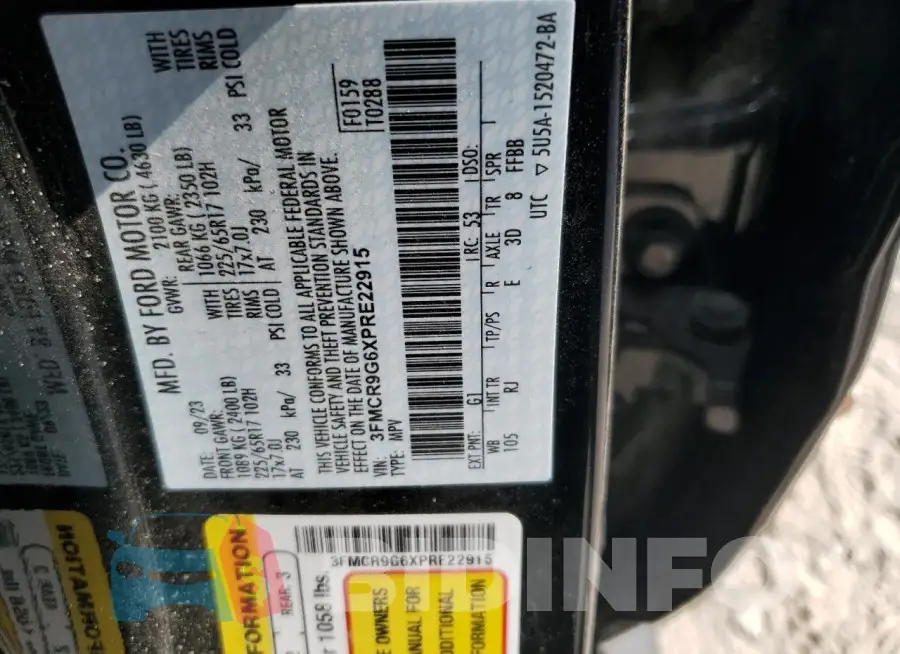 3FMCR9G6XPRE22915 Photo# 13