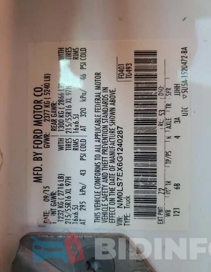 NM0LS7EX6G1240287 Photo# 13