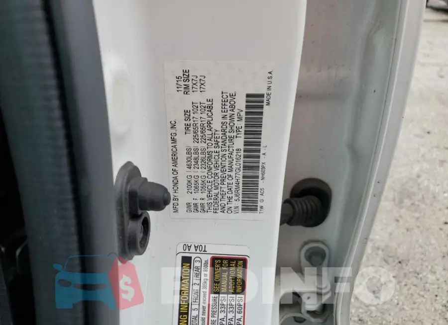 5J6RM4H77GL016218 Photo# 14
