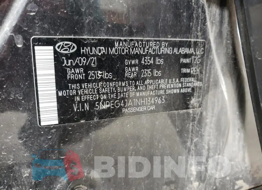 5NPEG4JA1NH134963 Photo# 12