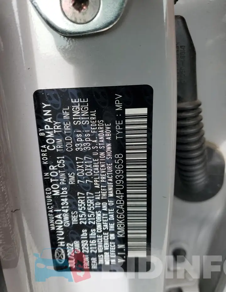 KM8K6CAB4PU939658 Photo# 13