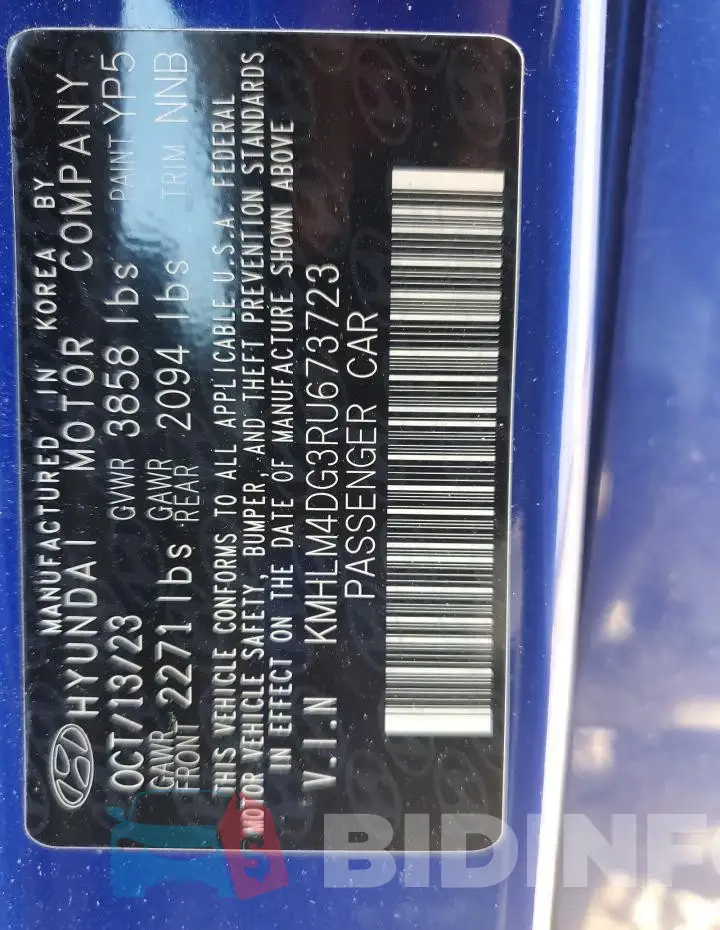 KMHLM4DG3RU673723 Photo# 13
