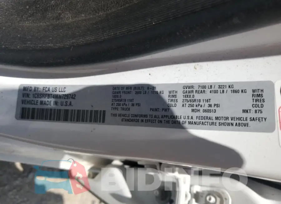 1C6SRFBT4MN729742 Photo# 12