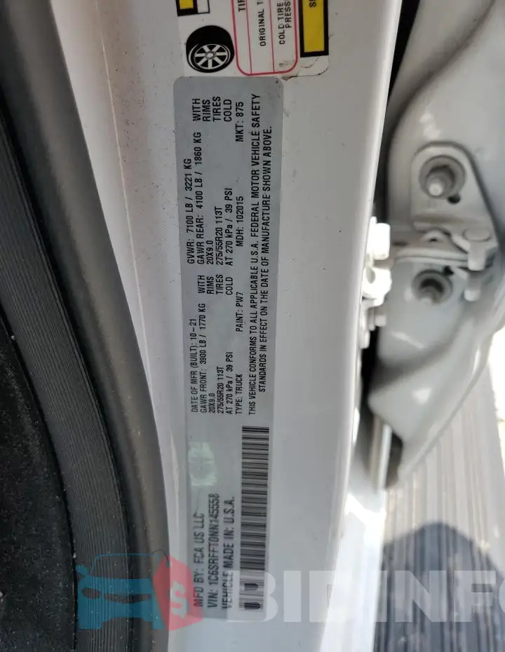 1C6SRFFT0NN145558 Photo# 13