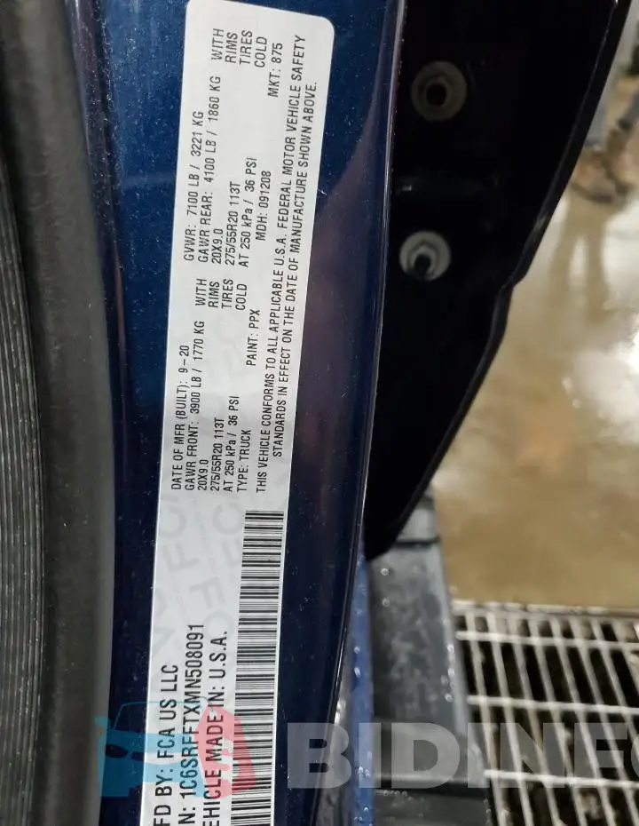 1C6SRFFTXMN508091 Photo# 13