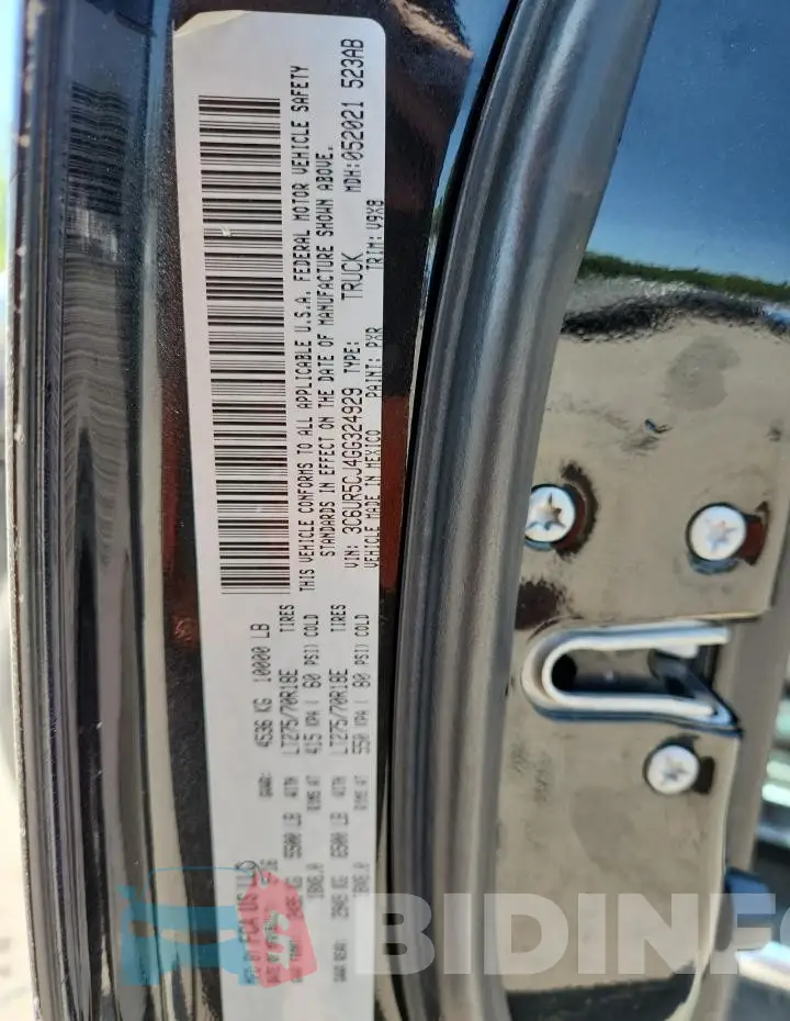 3C6UR5CJ4GG324929 Photo# 12