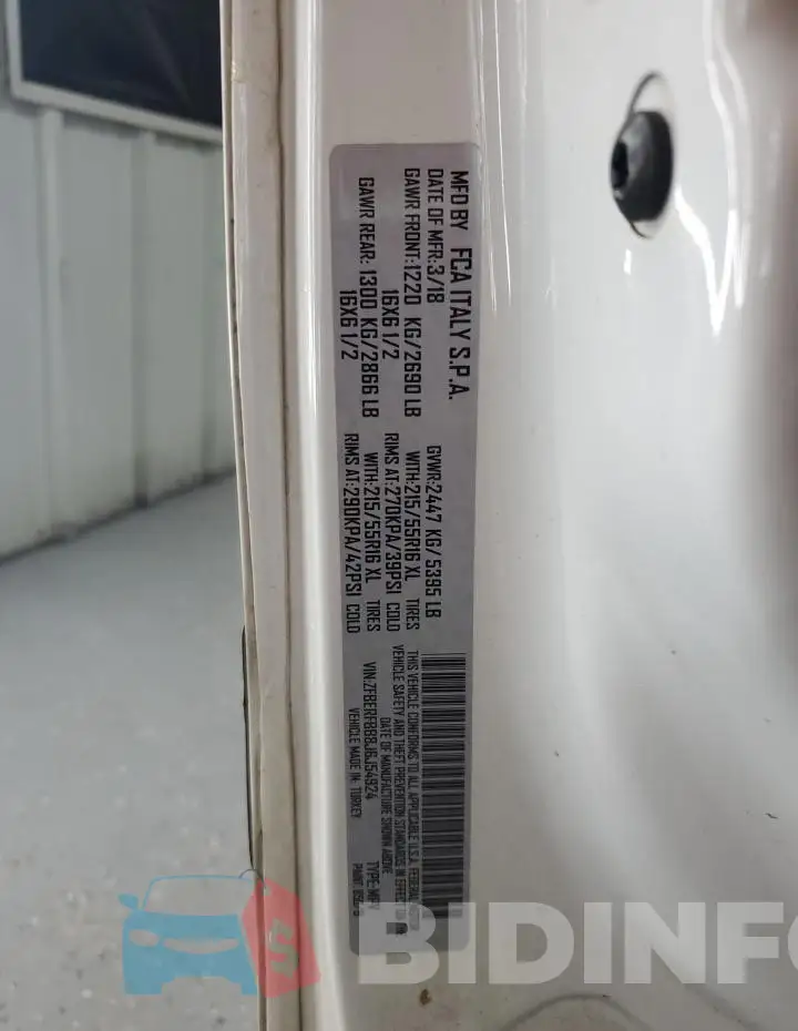 ZFBERFBB8J6J54924 Photo# 13