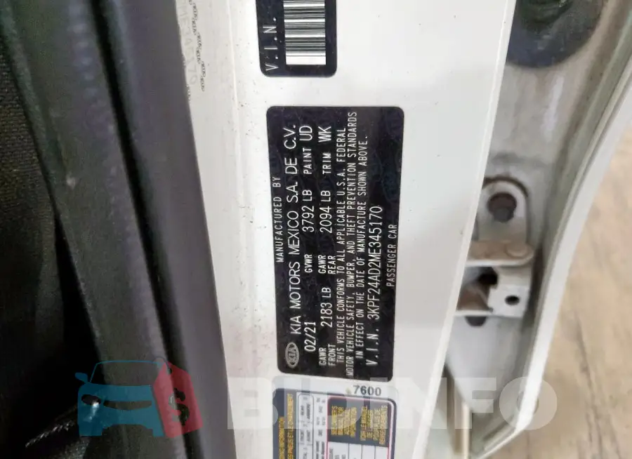 3KPF24AD2ME345170 Photo# 13