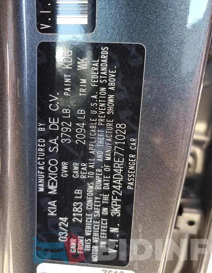 3KPF24AD4RE771028 Photo# 13